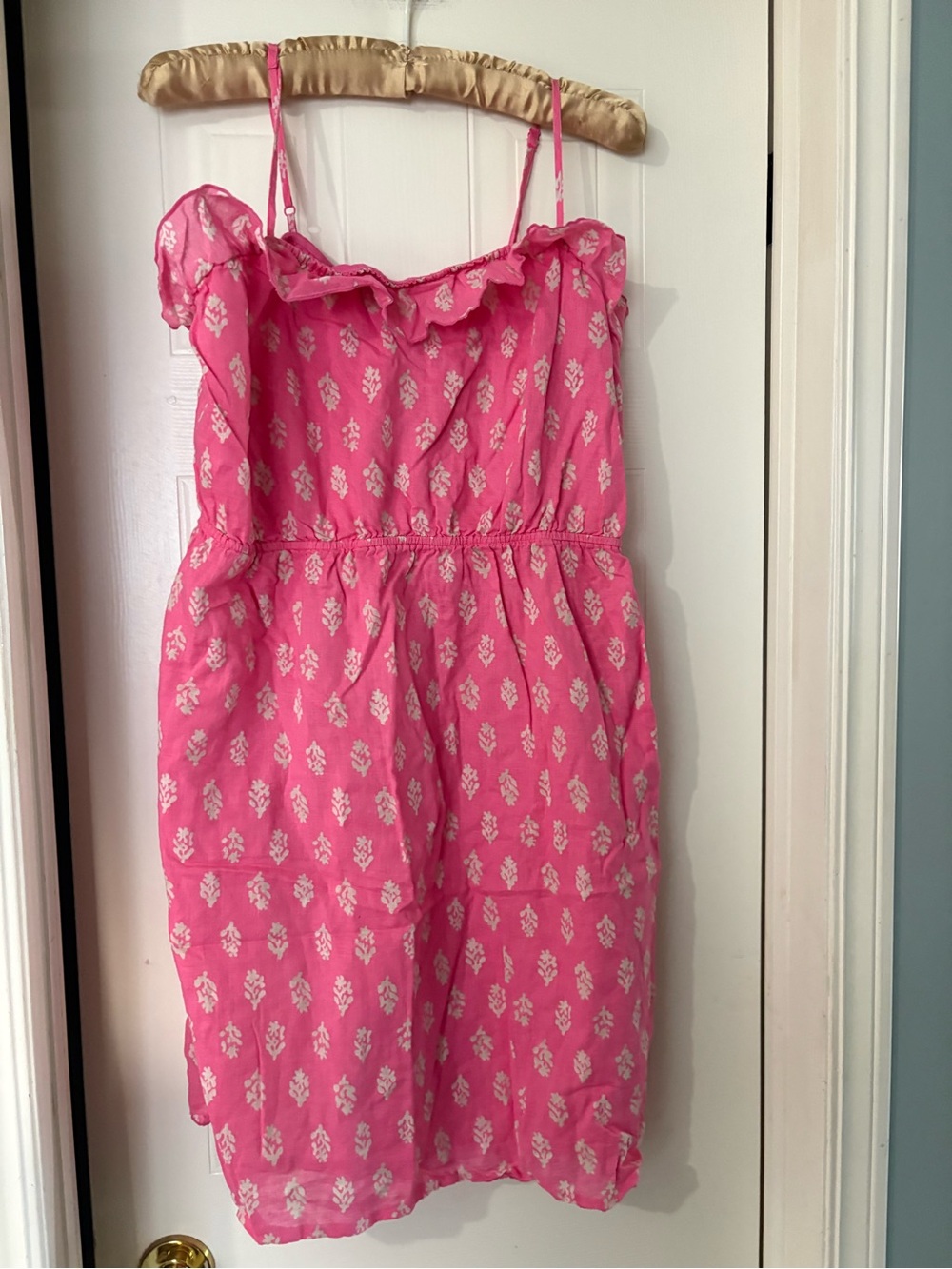 Old Navy Pink Floral Midi Dress